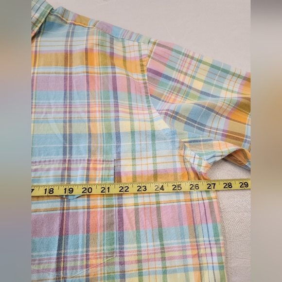 Ralph Lauren Men's Multicolor Plaid Shirt Beach Twill Sleeves Shirt, sz 2XL - Picture 3 of 16